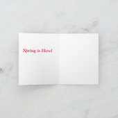 Carte Le printemps est là, fleurs (Intérieur)