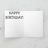 Carte Le professeur Cat souhaite un joyeux anniversaire (Intérieur)