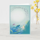 Carte Le © profond (Fleur jaune)