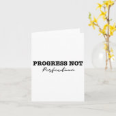 Carte Le Progrès Pas La Dépression Perfectionnée Et Le S (Fleur jaune)