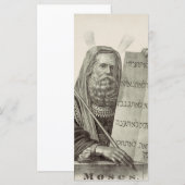 Carte Le prophète Moïse avec les tablettes de la loi (Devant / Derrière)
