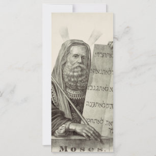 Carte Le prophète Moïse avec les tablettes de la loi