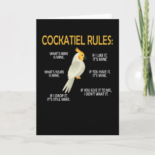 Carte Le Propriétaire De Cockatiel Délivre Un Amoureux D