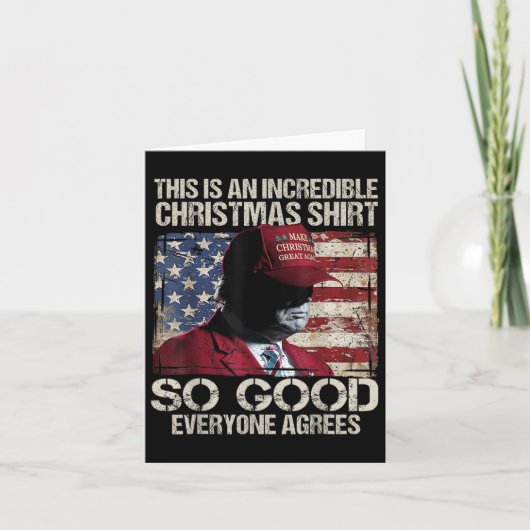 Carte Le pyjama de Noël de Trump est si bon que tout le (Devant)