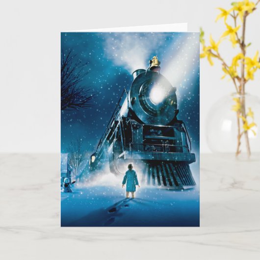 Carte Le Pyjama Polar Express (Fleur jaune)