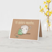 Carte Le Quiero Mucho (Fleur jaune)