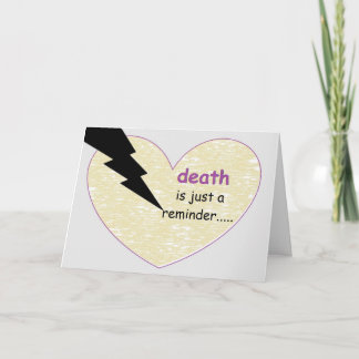 Carte le rappel de la mort… par le peacewillow