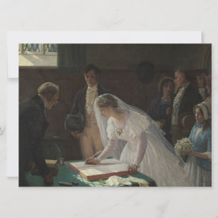 Carte Le registre des Mariages (par Edmund Blair Leighto
