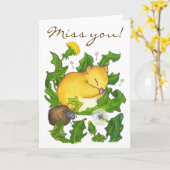 Carte Le Regret de Ted (Fleur jaune)