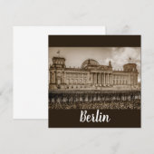 Carte Le Reichstag Berlin (Devant / Derrière)