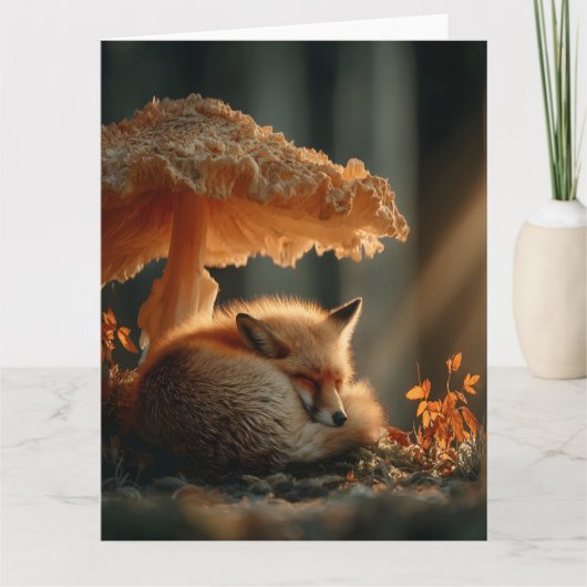 Carte Le Renard Rouge Dort Sous Le Champion Géant (Devant)