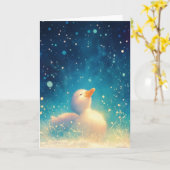 Carte Le rêve de jour des canards (Fleur jaune)