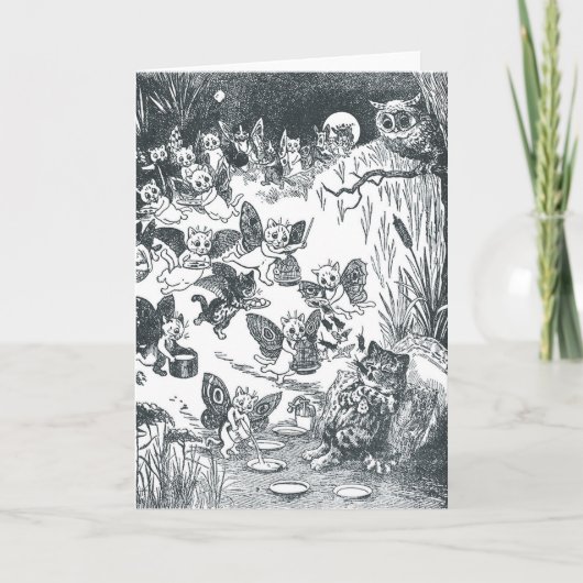 Carte Le rêve de Kitty de Fairyland, Louis Wain (Devant)