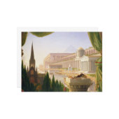 Carte Le rêve de l'architecte (par Thomas Cole) (Devant/Arrière en situation)