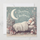 Carte Le rêve de Noël d'une petite fille (Devant)