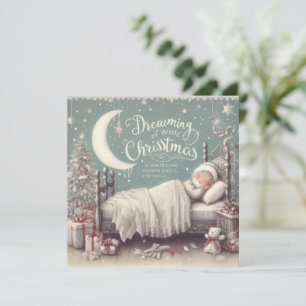 Carte Le rêve de Noël d'une petite fille