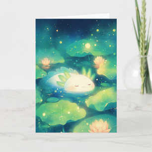 Carte Le Rêve Floral de l'Axolotl