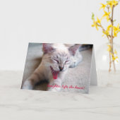 Carte le rire soulève le coeur ! (Fleur jaune)