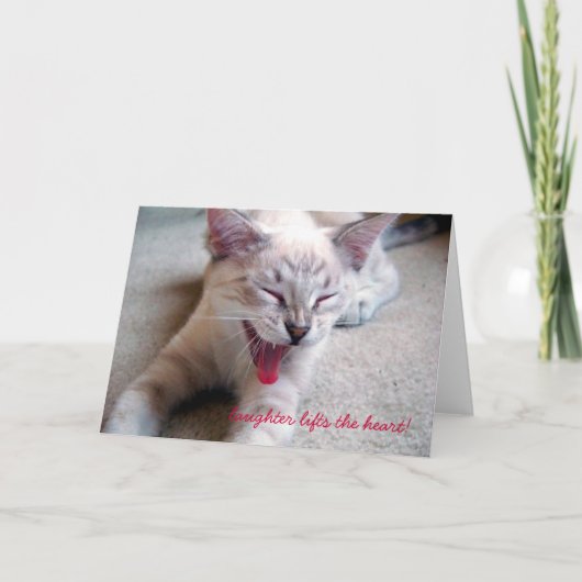 Carte le rire soulève le coeur ! (Devant)