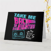 Carte Le Rock des années 80 (Fleur jaune)