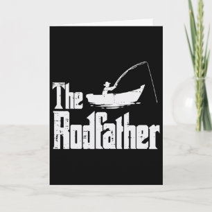 Carte Le Rodfather Fun Fishing Fête des Pères Film Pun P