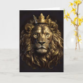 Carte Le Roi ! Le Lion pas si peureux d'Oz (Fleur jaune)