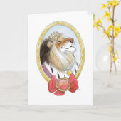 Carte Le Roi Lion Card de fête des pères (Fleur jaune)