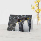 Carte Le Roi pingouins (Fleur jaune)