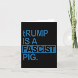 Carte Le Roi Trump De La Faucheuse Est Un Cochon Fascist