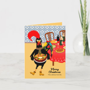 Carte Le Rooster Portugais aime le gâteau du roi