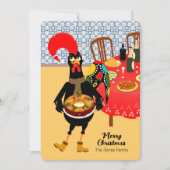 Carte Le Rooster Portugais aime le gâteau du roi (Devant)