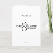 Carte "Le Rose" (Dos)