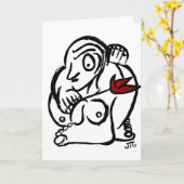 Carte "Le Rose" (Fleur jaune)