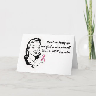 Carte Le rose n'est pas ma couleur !