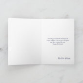 Carte Le Ruban d'Anniversaire du Skipper Chic (Intérieur)