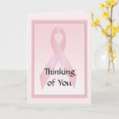 Carte Le Ruban de réflexion sur le cancer du sein vous s (Fleur jaune)