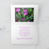 CARTE "LE SACRIFICE D'UNE MÈRE"/JOURNÉE DE LA MÈRE/FLORA (Intérieur)