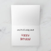 Carte Le salut de 22e anniversaire de son fils en noir, (Intérieur)