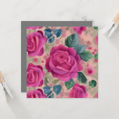 Carte Le Sauveur Des Roses - Doux Et Sereine (Devant/Arrière en situation)