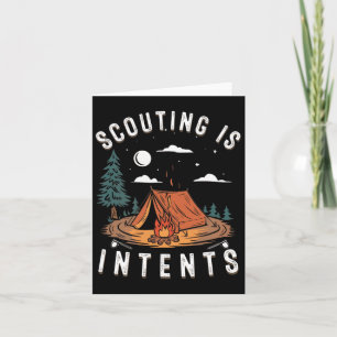 Carte Le Scoutisme Est Intérieur Scout Funny Camping