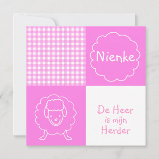 Carte Le Seigneur est mon Herder, petite fille.