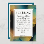 Carte LE SEIGNEUR VOUS BLESSE Numéros 6:24-26 (Devant / Derrière)