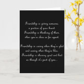 CARTE **LE SENS DE L'AMITIÉ** ANNIVERSAIRE (Fleur jaune)