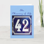 Carte Le sens de tout cela. (Devant)