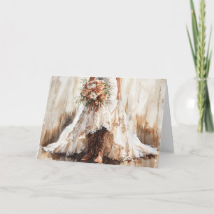 Carte Le sentiment Mariage des jeunes mariées