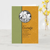 Carte Le seul courage qui importe (Fleur jaune)