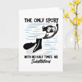 Carte Le Seul Sport Sans Demi-Fois - Le Baigneur (Fleur jaune)