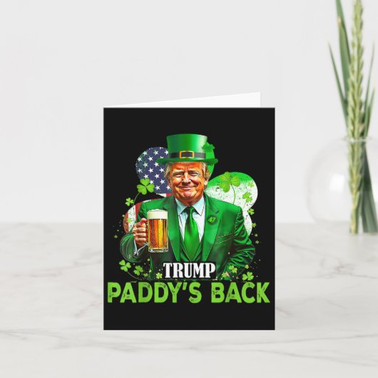 Carte Le Shamrock du drapeau Jour de la Saint Patrick de (Devant)