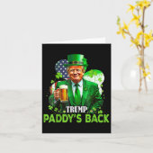 Carte Le Shamrock du drapeau Jour de la Saint Patrick de (Fleur jaune)