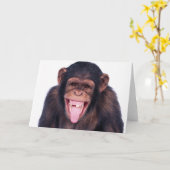 Carte Le singe riant (Fleur jaune)
